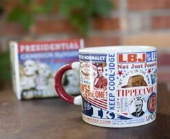 Tial Slogan Coffee Mug - From "Tippecanoe And Tyler Too" To "Yes We Can" - Comes In A Fun Gift Box,12 Ounces -Peugeot Shop 51URDCTeHvL