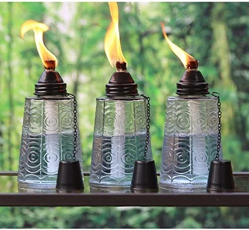 Seraphic Torches For Outside - Citronella 16oz Table Top Torch For Patio, Garden, Lawn, And Outdoor Parties, Set Of 3, Purple 9 Seraphic Torches For Outside - Citronella 16oz Table Top Torch For Patio, Garden, Lawn, And Outdoor Parties, Set Of 3, Purple - Image 9