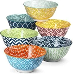 Cereal Bowls, Ceramic Make, Vibrant Color, Multi Color Designs, Bowls For Thanksgiving, Christmas And Kitchen Perfect For Soup, Pasta, Salad, Ice Cream, Set Of 6, 18oz (Navy) 12 Cereal Bowls, Ceramic Make, Vibrant Color, Multi Color Designs, Bowls For Thanksgiving, Christmas And Kitchen Perfect For Soup, Pasta, Salad, Ice Cream, Set Of 6, 18oz (Navy) -Peugeot Shop 51Uf 3oCsGL. AC