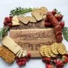 Custom Engraved Wooden Cutting Board Charcuterie Cheese Board Personalized With Custom Text Or Message Acacia Wood (10 X 14)