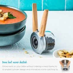 Ortwo + Extra Jar | One-Handed Pepper Mill With Ceramic Grinder & Wooden Handle | Refillable Pepper Grinder | Adjustable Salt Grinder And Spice Mill | Manual Pepper Mill | 2oz 11 Ortwo + Extra Jar | One-Handed Pepper Mill With Ceramic Grinder & Wooden Handle | Refillable Pepper Grinder | Adjustable Salt Grinder And Spice Mill | Manual Pepper Mill | 2oz -Peugeot Shop 51Uqb2PKOAL