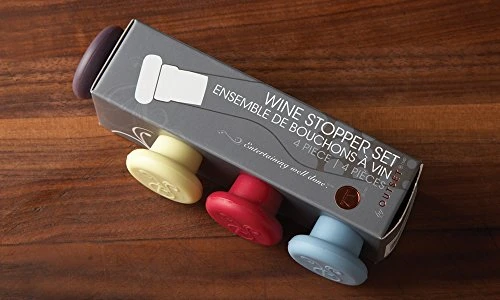 B229 Silicone Wine Bottle Stoppers, Set Of 4, Assorted 4 B229 Silicone Wine Bottle Stoppers, Set Of 4, Assorted - Image 4