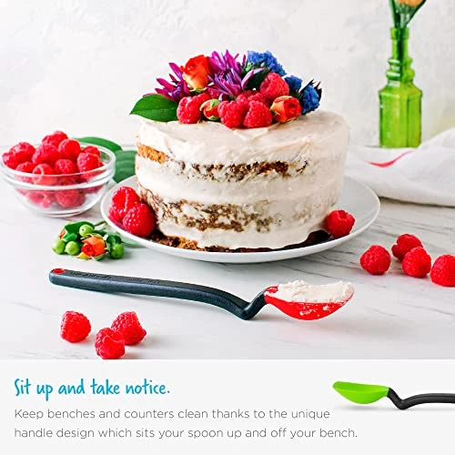 Dreamfarm Mini Supoon | Non-Stick Silicone Sit Up Scraping & Cooking Spoon With Measuring Lines | Orange 1 Dreamfarm Mini Supoon | Non-Stick Silicone Sit Up Scraping & Cooking Spoon With Measuring Lines | Orange