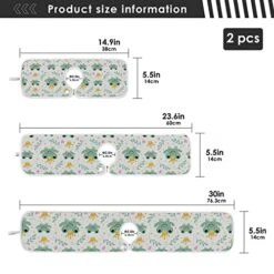 Kcldeci 2 Pack Faucet Mat Splash Guard For Kitchen Sink,Cute Frogs Crowns 14x5 Inch Faucet Handle Drip Catcher Tray Absorbent Mat Fast Dry Mat For Kitchen, Bathroom -Peugeot Shop 51UySVrJziL