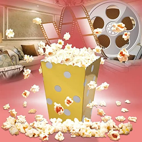 Popcorn Boxes 36 Pcs Cardboard Candy Containers For Small Movie Theater And Wedding Favors 5 Popcorn Boxes 36 Pcs Cardboard Candy Containers For Small Movie Theater And Wedding Favors - Image 5