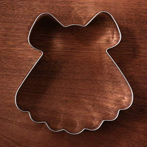 Princess Dress Cookie Cutter - 4 X 4.2 Inches - Stainless Steel 6 Princess Dress Cookie Cutter - 4 X 4.2 Inches - Stainless Steel - Image 6