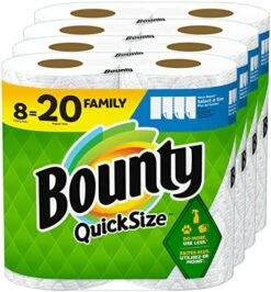Quick Size Paper Towels, White, 8 Family Rolls = 20 Regular Rolls (Packaging May Vary) -Peugeot Shop 51VE25vZoPL. AC