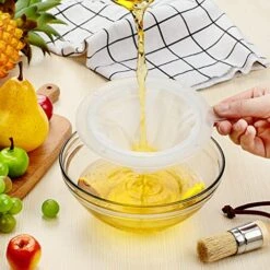 4 Pieces 200 Mesh Filter Food Filter Strainer Sieve Fine Mesh Nylon Mesh Colander Plastic Mesh Sieve For Filtering Yogurt Juice Milk Honey 5 Inch Kitchen Funnels -Peugeot Shop 51VFkrgOi5L