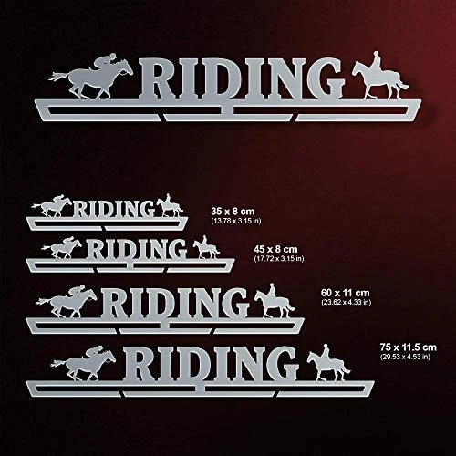VICTORY HANGERS Riding Medal Hanger Display - Wall Mounted Award Metal Holder - 100% Stainless Steel Rack For Champions 2 VICTORY HANGERS Riding Medal Hanger Display - Wall Mounted Award Metal Holder - 100% Stainless Steel Rack For Champions - Image 2