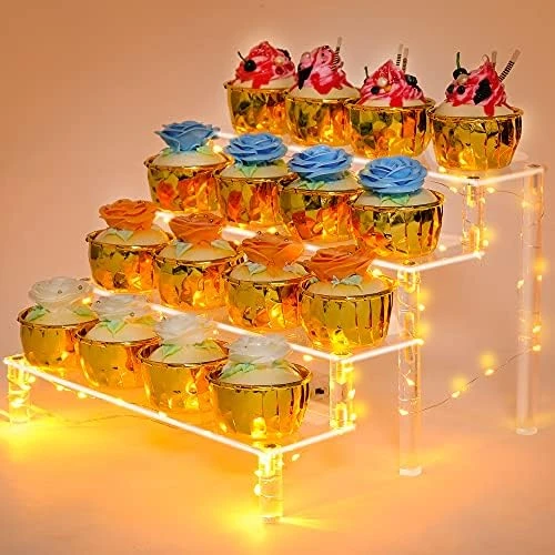 Display Shelf Cake Stand – 4 Tier Shelf Cake Pop Stand – Multifunctional And Durable Acrylic Stand – Mounting Hardware Included – Ideal For Desserts, Cosmetics, Glassware, Figurines 13 Display Shelf Cake Stand – 4 Tier Shelf Cake Pop Stand – Multifunctional And Durable Acrylic Stand – Mounting Hardware Included – Ideal For Desserts, Cosmetics, Glassware, Figurines - Image 13