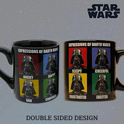 Tar Wars Darth Vader Expressions Ceramic Coffee Mug, 14 Ounces 2 Tar Wars Darth Vader Expressions Ceramic Coffee Mug, 14 Ounces - Image 2
