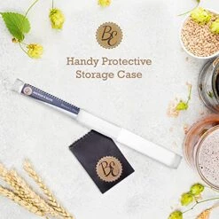 Rewer's Elite Hydrometer & Plastic Test Jar - For Home Brew Beer, Wine, Mead And Kombucha - Deluxe Triple Scale Set, Hardcase And Cloth - Specific Gravity ABV Tester -Peugeot Shop 51VkdVrhkrL