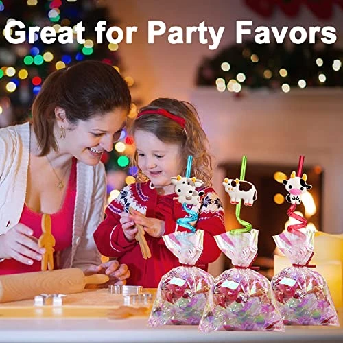 25 Cow Party Favors Drinking Straws Goodie Gifts For Boys Girls Holy Cow Im One Birthday Party Supplies With 2 PCS Cleaning Brushes 5 25 Cow Party Favors Drinking Straws Goodie Gifts For Boys Girls Holy Cow Im One Birthday Party Supplies With 2 PCS Cleaning Brushes - Image 5