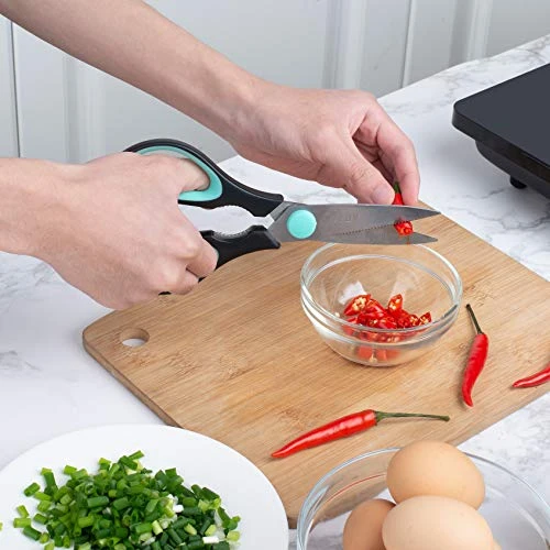 - Kitchen Scissors, Kitchen Shears, 8 Inch Food Scissors, Kitchen Scissors Dishwasher Safe, Meat Scissors, Utility Scissors, Scissors Kitchen, Cooking Scissors, Meat Cutting Scissors 3 - Kitchen Scissors, Kitchen Shears, 8 Inch Food Scissors, Kitchen Scissors Dishwasher Safe, Meat Scissors, Utility Scissors, Scissors Kitchen, Cooking Scissors, Meat Cutting Scissors - Image 3