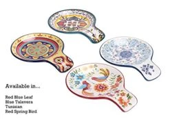 Blue Talavera Ceramic Spoon Rest, House Warming Gift, Dishwasher Safe -Peugeot Shop 51W0x7LzhQL 1