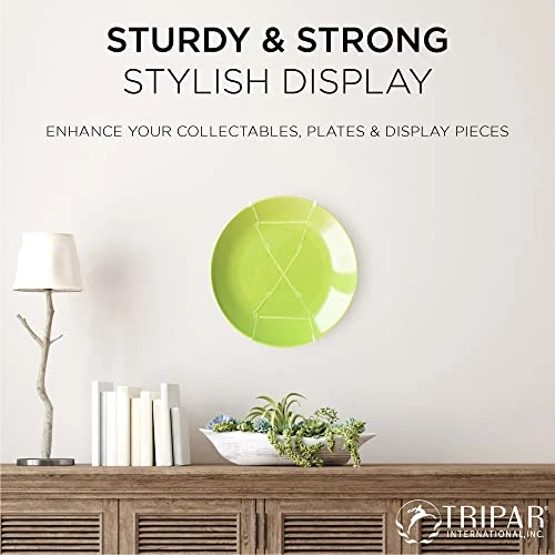 13-16-Inch White Plate Wire Wall Super Plate Hanger 4 13-16-Inch White Plate Wire Wall Super Plate Hanger - Image 4