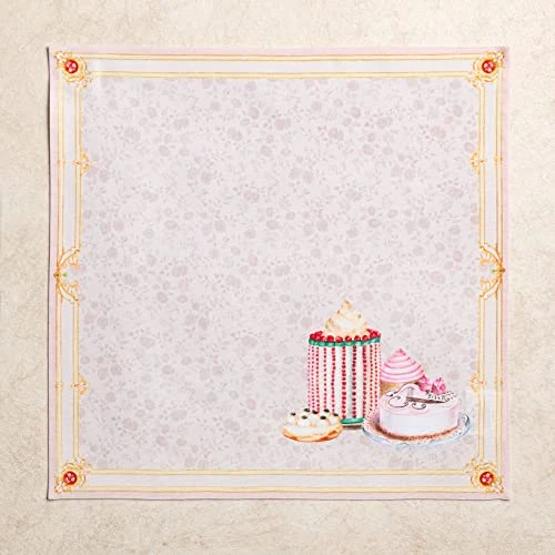 D' Hermine Napkins 100% Cotton Premium Set Of 4 Decorative Easter Cloth Napkin Washable Dinner Napkins For Holiday, Dinner, Wedding, Baby Shower & Dining - Pastries (20”x20”) 2 D' Hermine Napkins 100% Cotton Premium Set Of 4 Decorative Easter Cloth Napkin Washable Dinner Napkins For Holiday, Dinner, Wedding, Baby Shower & Dining - Pastries (20”x20”) - Image 2