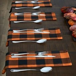 Use Living Fall Buffalo-Check Table Runner, Seasonal Farmhouse Table Runner, 13" W X 70" L, Orange And Black 19 Use Living Fall Buffalo-Check Table Runner, Seasonal Farmhouse Table Runner, 13" W X 70" L, Orange And Black -Peugeot Shop 51WFFd4Jr1L. AC