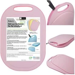 (5 Layers) Multi-Layer Non-Slip Cutting Board, Innovative 5 Layered Construction, 5 Kitchen Chopping Boards For Price Of 1, BPA Free, Non Porous, Dishwasher Safe, Juice Grooves (Blue) 17 (5 Layers) Multi-Layer Non-Slip Cutting Board, Innovative 5 Layered Construction, 5 Kitchen Chopping Boards For Price Of 1, BPA Free, Non Porous, Dishwasher Safe, Juice Grooves (Blue) -Peugeot Shop 51WO5WwVqvL. AC