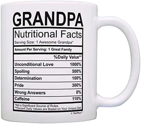 Mothers Day Gifts For Grandma Nutritional Facts Label Funny Gifts For Grandma Gag Gift Coffee Mug Tea Cup White 7 Mothers Day Gifts For Grandma Nutritional Facts Label Funny Gifts For Grandma Gag Gift Coffee Mug Tea Cup White - Image 7