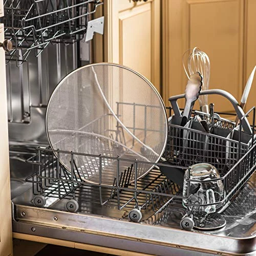 Bellemain Grease Splatter Screen For Frying Pan, Splatter Guard Fry Pan Cover | Fine Mesh Stainless Steel Bacon Splatter Guard | Heavy Duty Splatter Shield With Soft Grip Handle, 9.8” 4 Bellemain Grease Splatter Screen For Frying Pan, Splatter Guard Fry Pan Cover | Fine Mesh Stainless Steel Bacon Splatter Guard | Heavy Duty Splatter Shield With Soft Grip Handle, 9.8” - Image 4