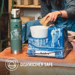 Stanley Classic Vacuum Bottle 1L Hammertone Green -Peugeot Shop 51WcCoWWCSL