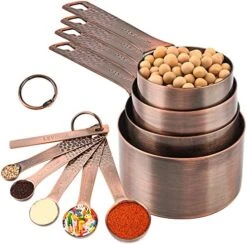 Measuring Cups Set, 18/8 Stainless Steel Measuring Cups And Spoons Set, 8 Kitchen Measuring Cups & 9 Baking Measuring Spoons & Magnetic Conversion Chart&Leveler&Rings-Metal Measure Cups&Spoons 20 Measuring Cups Set, 18/8 Stainless Steel Measuring Cups And Spoons Set, 8 Kitchen Measuring Cups & 9 Baking Measuring Spoons & Magnetic Conversion Chart&Leveler&Rings-Metal Measure Cups&Spoons -Peugeot Shop 51X qGH1XjL. AC