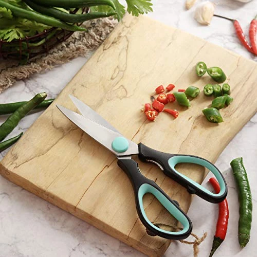 - Kitchen Scissors, Kitchen Shears, 8 Inch Food Scissors, Kitchen Scissors Dishwasher Safe, Meat Scissors, Utility Scissors, Scissors Kitchen, Cooking Scissors, Meat Cutting Scissors 2 - Kitchen Scissors, Kitchen Shears, 8 Inch Food Scissors, Kitchen Scissors Dishwasher Safe, Meat Scissors, Utility Scissors, Scissors Kitchen, Cooking Scissors, Meat Cutting Scissors - Image 2