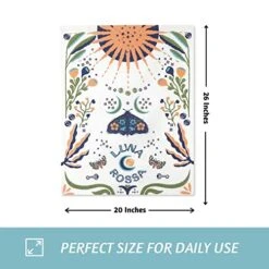 Kitchen Towels With Hanging Loop, Set Of 3-100% Cotton Kitchen Towels And Dishcloths Sets, Kitchen Hand Towels For Home, Farmhouse Dish Towels Or Tea Towels, 20 X 26 Inches (Luna Rosa) -Peugeot Shop 51XNhLvvBgL