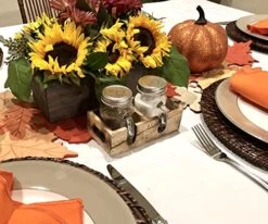 Mason Jar Salt And Pepper Shakers Set With Wood Caddy, Easy To Clean & Refill For Farmhouse Kitchen Table, Rustic Home Decor And Gifts -Peugeot Shop 51XgFY45JGL