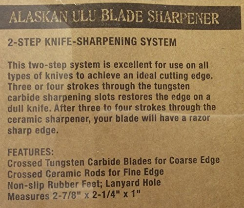 Alaskan Ulu Blade Knife Sharpener 2 Step Knife Sharpening System 3 Alaskan Ulu Blade Knife Sharpener 2 Step Knife Sharpening System - Image 3