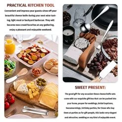 Charcuterie Board Accessories Spreader Knife Set Cheese Butter Spreader Knife Charcuterie Utensils With Wooden Handles Mini Serving Tongs Spoons Forks For Party Wedding Christmas (Silver, 20 Pieces) -Peugeot Shop 51XqGcWjdKS