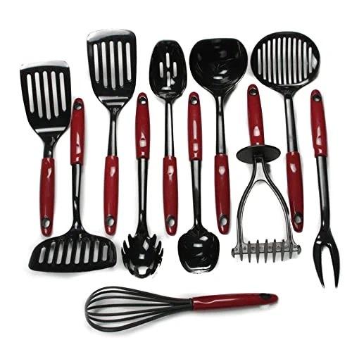 Select Nylon Cooking And Serving Spaghetti Or Pasta Fork, 12.5 Inch, Red 3 Select Nylon Cooking And Serving Spaghetti Or Pasta Fork, 12.5 Inch, Red - Image 3