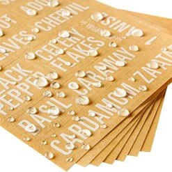 Talented Kitchen 134 Kitchen Spice Jar Labels Preprinted, Minimalist Bold All Caps White Letters And Numbers For Spice Rack, Kitchen Cabinet And Pantry Organization -Peugeot Shop 51XsbE0pTeL