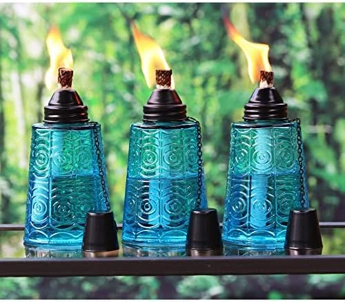 Seraphic Torches For Outside - Citronella 16oz Table Top Torch For Patio, Garden, Lawn, And Outdoor Parties, Set Of 3, Purple 8 Seraphic Torches For Outside - Citronella 16oz Table Top Torch For Patio, Garden, Lawn, And Outdoor Parties, Set Of 3, Purple - Image 8
