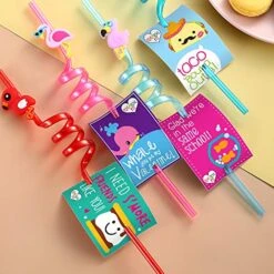 Usable Flamingo Straws For Birthday Party Supplies | Party Favors,Luau Hawaiian Pool Party With 2 Cleaning Brush (24+2) -Peugeot Shop 51Y0VOWoE1L