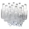 Dozen Long Neck Quart (32 Fl Oz, 946 Ml) Plastic Bottles With Screw On Lids