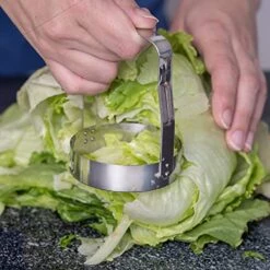 AXAM Hand Food Chopper Set - 1 Serrated & 1 Honed Stainless Steel Handheld Veggie Cutter With Handle For Salad, Fruit, Vegetables, Nuts, Biscuit, Cookie & Pastry - Easy To Use & Clean - Pack Of 2 7 AXAM Hand Food Chopper Set - 1 Serrated & 1 Honed Stainless Steel Handheld Veggie Cutter With Handle For Salad, Fruit, Vegetables, Nuts, Biscuit, Cookie & Pastry - Easy To Use & Clean - Pack Of 2 -Peugeot Shop 51Y97DgUfbL