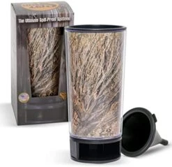 Ossy Oak Shadow Grass Blades By Spit Bud - The Ultimate Spittoon For Chew - Portable Dip & Snuff Cup With Lid, Pop Tab, Spill-Proof Funnel, Can Cutter & Holder - Fit In Cup Holders - Holds 8oz - Made In USA -Peugeot Shop 51YDfQbgkUL. AC