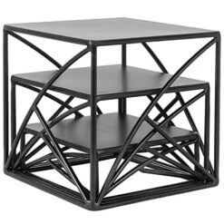 Black Metal Wire Cupcake Stand, Tabletop Dessert, Appetizer Display Food Riser, Set Of 3 -Peugeot Shop 51YN6XwvQrL