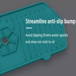 GENERIC 2 Pack Silicone Faucet Mat, Faucet Splash Catcher Kitchen Sink Mats, Sink Splash Guard, Draining Pad Behind Faucet For Kitchen & Bathroom Sink Organizer Sponge Holder With Drainage Edge (Black & Grey) 9 GENERIC 2 Pack Silicone Faucet Mat, Faucet Splash Catcher Kitchen Sink Mats, Sink Splash Guard, Draining Pad Behind Faucet For Kitchen & Bathroom Sink Organizer Sponge Holder With Drainage Edge (Black & Grey) -Peugeot Shop 51YV9ggWhPL