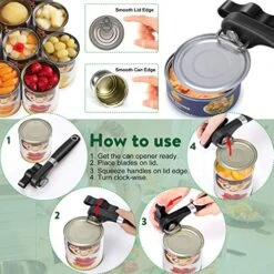 Can Opener Kitchen Safety Manual Can Opener For Restaurant No Sharp Edges Can Opener For Arthritis Camping Can Opening Tool Side Cut Manuel Can Opener Hand Held Smooth Edge Can Opener Ergonomic Handle -Peugeot Shop 51YVQIs4GhL