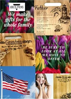 Gift For Brother-in-Law Birthday, Christmas Engraved Bamboo Cutting Board 9” X 12” -Peugeot Shop 51YVRYANXgL