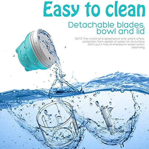 Electric Herb Grinder, Portable USB Charge Spice Grinder For Grinding Garlic Onion Nut Dry Fresh Herbs, Waterproof, High-efficiency (Blue) 5 Electric Herb Grinder, Portable USB Charge Spice Grinder For Grinding Garlic Onion Nut Dry Fresh Herbs, Waterproof, High-efficiency (Blue) - Image 5