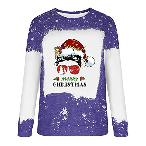 Sweatshirts For Women Loose Fit Cute Loose Tops Sweatshirts Long Sleeve Christmas Print Crew Neck Pullover Top 3 Sweatshirts For Women Loose Fit Cute Loose Tops Sweatshirts Long Sleeve Christmas Print Crew Neck Pullover Top - Image 3