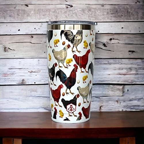 Chicken Gifts For Chicken Lovers Chickens Travel Coffee Mug W/Slider Lid | 20oz Spill Proof Insulated Coffee Tumbler | Chicken Mug | Great Gift For Birthday Or Christmas 6 Chicken Gifts For Chicken Lovers Chickens Travel Coffee Mug W/Slider Lid | 20oz Spill Proof Insulated Coffee Tumbler | Chicken Mug | Great Gift For Birthday Or Christmas - Image 6