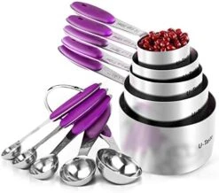 10 Piece Measuring Cups And Spoons Set In 18/8 Stainless Steel -Peugeot Shop 51YtdmsXajL. AC