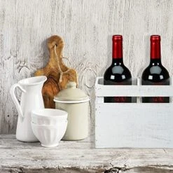 Kitchen Utensil Holder For Countertop, Farmhouse Utensil Holder, Large Utensil Holder For Kitchen Counter, Wooden Utensil Holder, Utensil Organizer For Countertop, White 9.5" X 6.75" -Peugeot Shop 51Yv5YCmiAL