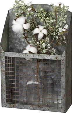 By Kathy Farmhouse Galvanized Wire Bins, Set Of 3, Vertical -Peugeot Shop 51Z1Qbbx5ML