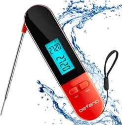Instant Read Meat Thermometer, Waterproof Digital Food Thermometer With Backlight And Magnet, Fit For Kitchen, Food Cooking, Grill, BBQ, Smoker, Candy, Coffee, And Oil Deep Frying - Red 15 Instant Read Meat Thermometer, Waterproof Digital Food Thermometer With Backlight And Magnet, Fit For Kitchen, Food Cooking, Grill, BBQ, Smoker, Candy, Coffee, And Oil Deep Frying - Red -Peugeot Shop 51Z7HOK6vQL. AC